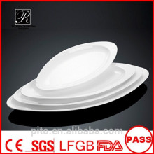 P &amp; T de porcelana fábrica de placas de porcelana oval, placas de jantar oval, pratos de servir